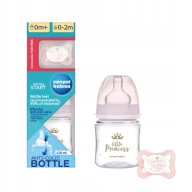 CANPOL SET ANTIKOLICKÁ FĽAŠA 120ml + UKLIDŇUJÚCI NÁSTROJ 0-2M RUŽOVÁ