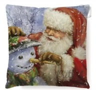VIANOČNÁ OBLIECKA NA VANKÚŠ SANTA SNEHULIENKA NOS