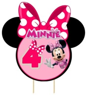 TOPPER OBJEDNAJTE SI OZDOBENIE NA TORTY MINNIE MOUSE MICKEY 4. NARODENINY