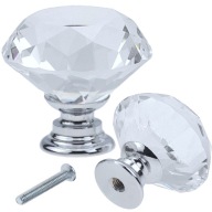 CRYSTAL KNOB ÚCHYTKA 30mm CRYSTAL nábytok na nábytok, skrine, zásuvky