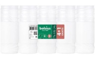 Bolsius RP3WHI vložky do sviečok parafínové 50h - balenie 4+1 ZADARMO