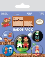 Pins 5ks sada Super Mario Bross pre hráča