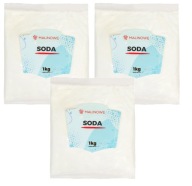 SÚPRAVA SÓDY NA JEDENIE 3x1kg BIkarbonát sodný PRÉMIOVÁ KVALITA