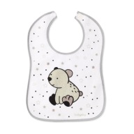 BABYONO FROTTE BIB S VELCHELOM A VODEODOLNÝ S HLINOU - JEM SKORO SÁM - MEDVEĎ