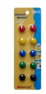 Magnety na dosky 15mm (10ks), mix farieb