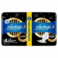 Hygienické vložky Always Ultra Secure Night veľkosť 4 2x 6 ks