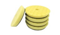 Žltý špongiový leštiaci pad 125mm tvrdý voštinový Kormax