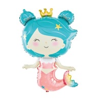 Morská panna fóliová balónová dekorácia Morská panna Underwater World OCEAN Birthday 58x98