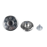 Nohavice s gombíkmi gombík 20MM STRIEBORNÝ VZOR 10ks 584