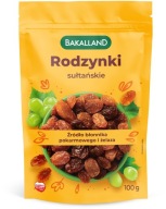 Bakalland sultánka hrozienka 100g, bez síry, cukor, lahodné, PRÉMIOVÁ KVALITA