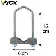 VYSOKÝ DRŽIAK ANTÉNY, SVORKA NA PRIPOJENIE, 12CM