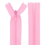 Zipsy KRYTÉ 60cm SVETLO RUŽOVÉ 1 ks.