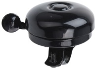 Zvonček na bicykel univerzálny chróm strieborný čierny 55mm kovový XQMAX