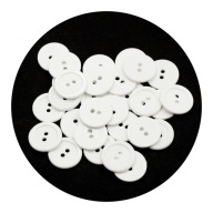 Gombíky 20mm/250ks biele, 32 ráfikov