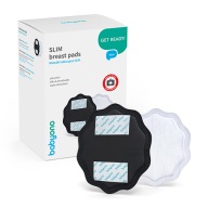 BABYONO Natural Nursing Slim podložky na dojčenie čierne 24 ks