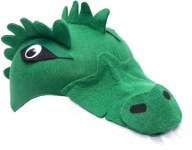 Klobúk Zelený KROKODÝL Dinosaurus Dino Dragon Disguise Outfit Karnevalový ples