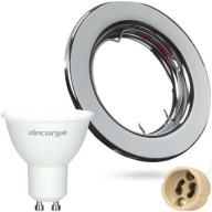 LED STROPNÝ DRŽIAK KRUH PRE KÚPEĽŇOVÚ ŽIAROVKU GU10