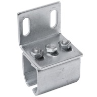 Vešiak na koľajnicu posuvnej brány 35x32 mm, bočná montáž, nastaviteľný