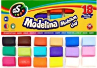 ASTRA modelovacia hmota AS 18 farieb x 11g POĽSKÝ výrobok