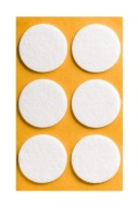 Samolepiace plstené podložky pod okrúhly nábytok – BIELE 40mm
