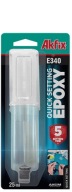 Akfix E340 epoxidové lepidlo 25ml injekčná striekačka