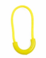 Štítok - ZIPPER STRING, žltý