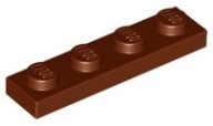 LEGO 3710 TANIER 1x4 hnedá NOVINKA == (1g)