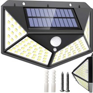 Solárne halogénové 100 LED diód s pohybovým senzorom, silné solárne nástenné svietidlo
