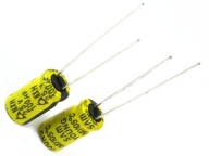 KONDENZÁTOR 100uF / 25V 6x11 NÍZKY ESR - ULTRA DLHÁ ŽIVOT - SAMYOUNG - 5 KS