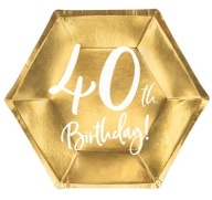 Taniere 40th Birty Gold 20 cm