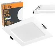LED podhľadový panel pod omietku 6W štvorcový
