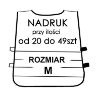 Služba potlače 1 kus pri kúpe 20-49 kusov viest