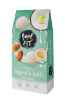 Feel Fit vegánske kokosové guličky s mandľovým cukrom 63g