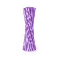PAPIEROVÉ SLAMKY NA NÁPOJE 19CM FIALOVÁ 10KS
