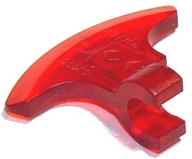 LEGO Weapon Sekera Axe Trans Červená červená 6389615 53454