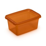 Plastová nádoba s krytom BaseStore Amber pokladnička 1,5l