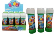 farebné mydlové bubliny 60 ml DINOSAURY 12 ks