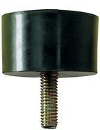 Gumový izolátor vibrácií D so skrutkou 25x15mm M6x18
