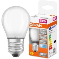 LED žiarovka SMALL BALL E27 4W = 40W 4000K OSRAM