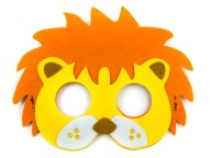 Plstená MASKA pre deti maškarný outfit LION