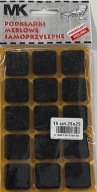 PLSTENÉ PODLOŽKY NA NÁBYTOK, ČIERNA STOLIČKA 25X25
