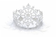 Tiara Ice Queen Snowflake Čelenka Ice Ball Party Betlehem Hrať Vianoce