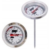 MÄSOVÝ TEPLOMER kuchynský na pečenie, presné meranie 0-120°C, oceľ