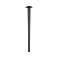 Okrúhla nábytková noha 80 cm, čierna