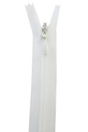 Transp na skrytý zips. C3 25 cm Biela
