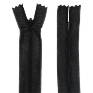 KRYTÉ Zipsy 25cm ČIERNA 1 ks.