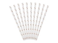 PAPIEROVÉ SLAMKY, RUŽOVÉ ZLATO, HVIEZDY, 10 KS