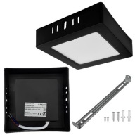 Svietidlo Plafon LED stropné svietidlo s povrchom 6W 4000K neutrálna farba 12x12cm