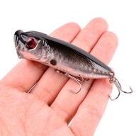 POPPER FLOPPER Wobler OKÁS PIKE F141 SILVER