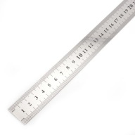 Kovové pravítko 30 cm 12 palcov, obojstranné